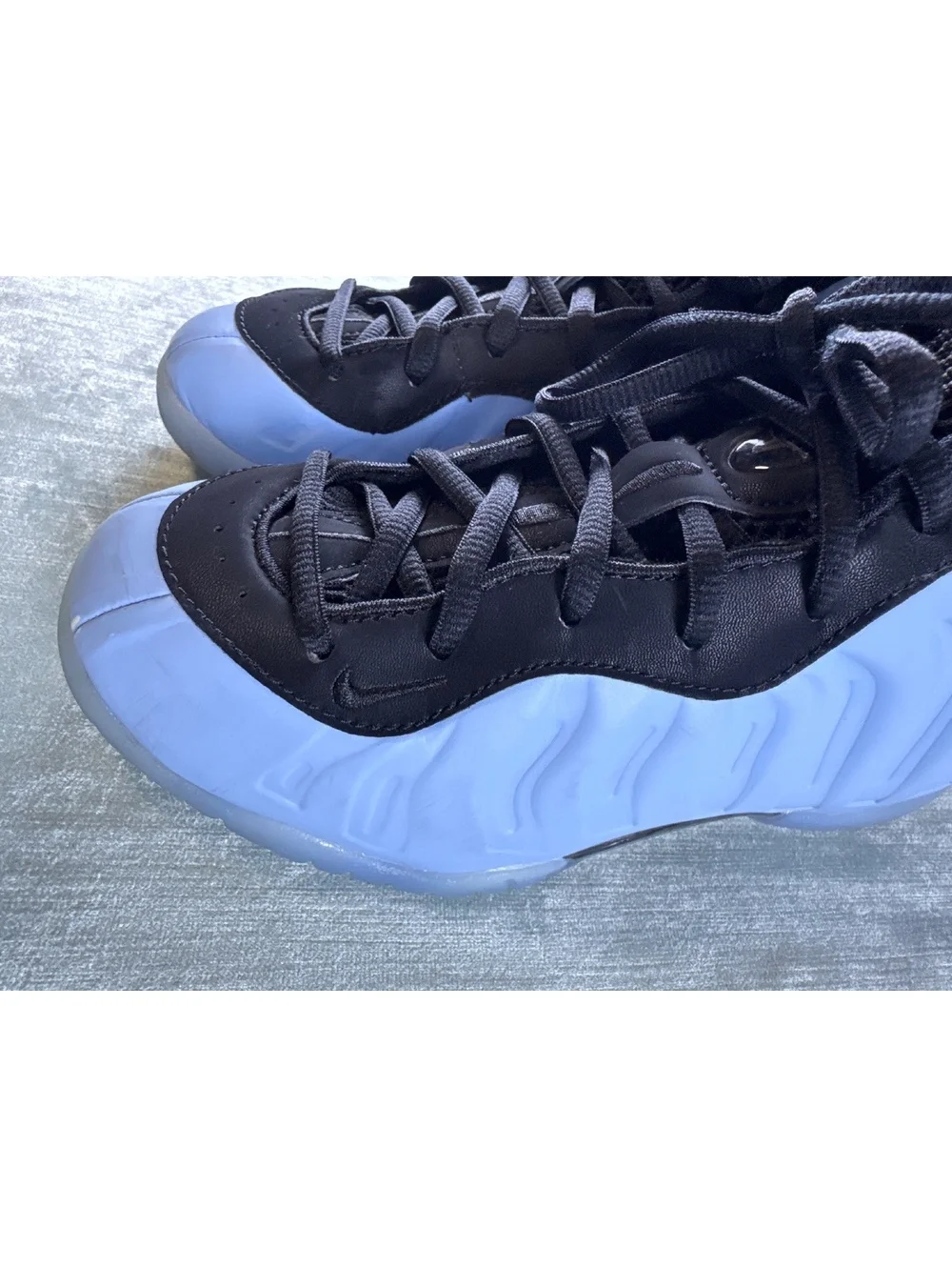 Nike Little Posite One Psychic Blue Black Kids Size 3Y